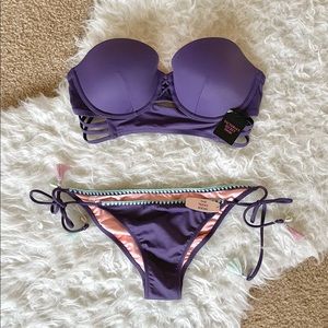 (BNWT) Victoria’s Secret Purple Push Up Bikini (2 Piece Set)